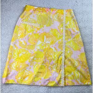 Vintage Lilly Pulitzer “The Lilly” floral skirt  - size Small - OD